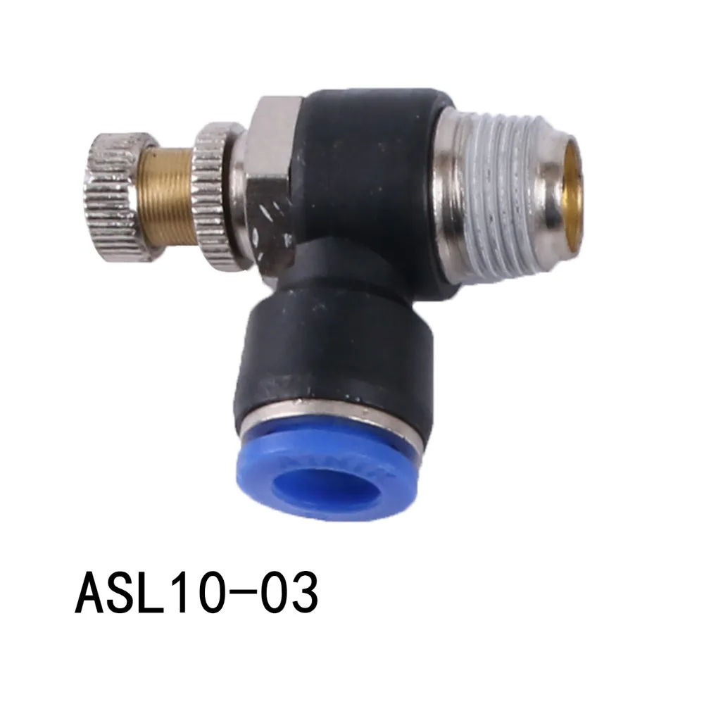 1x Air Flow Control Valve Tube OD 10mm To 3 8 BSP Male Thread 90 1x-air-flow-control-valve-tube-od-10mm-to-3-8-bsp-male-thread-90