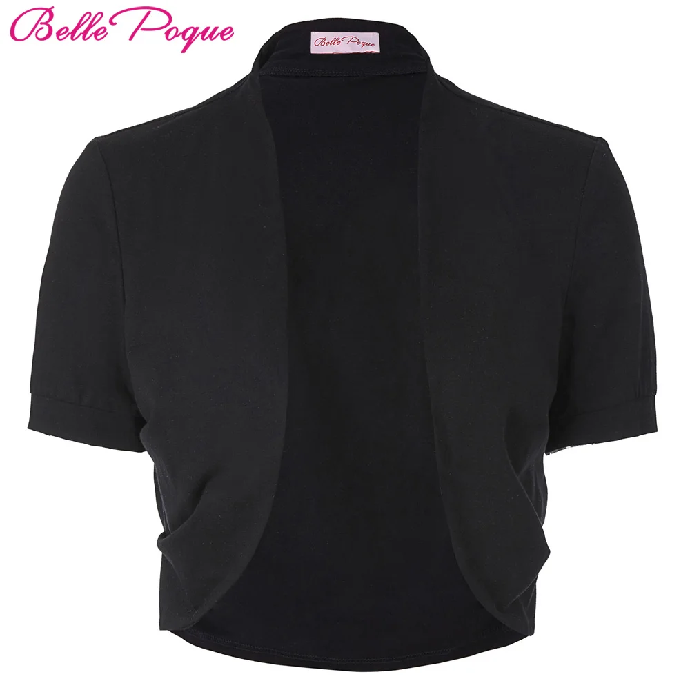 

Elegant Ladies Shrug Bolero Casual Cotton Women Bomber Jacket Short Sleeve Pleated Open Stitch Womens Coats Evening Party Shrugs