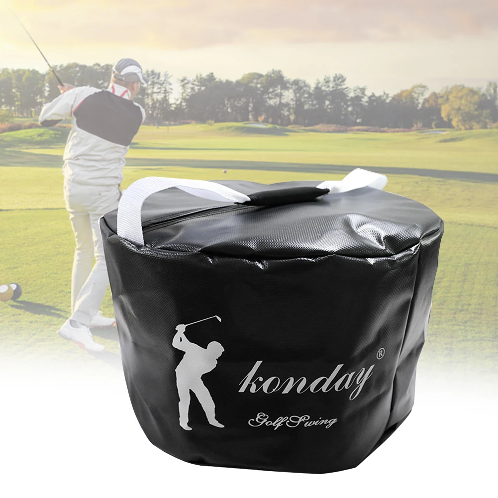

Smash Black Practice Portable Waterproof Exercise Package Strike Bag Tool Swing Trainer PVC Golf Power Impact Lightweight