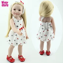 Cutie Childs, модная Кукла принцессы, 18 дюймов, виниловая силиконовая, как в жизни, светлые детские куклы, игрушки для девочек, детские игрушки на день рождения, Playmate