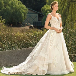 LORIE A Line Wedding Dress Spaghetti Straps Appliqued Lace Bride Dress Sexy Backless Wedding Gown Elegant robe de mariee LORIE A Line Wedding Dress Spaghetti Straps Appliqued Lace Bride Dress Sexy Backless Wedding Gown Elegant robe de mariee