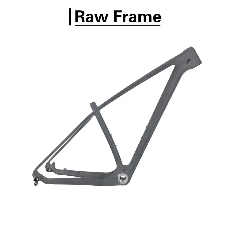 Spcycle 27,5 er 29er T1000 карбоновая MTB рама 650B для горного велосипеда углеродная рама UD черная 142*12 мм через ось и 135*9 мм QR рамка - Цвет: Raw Frame