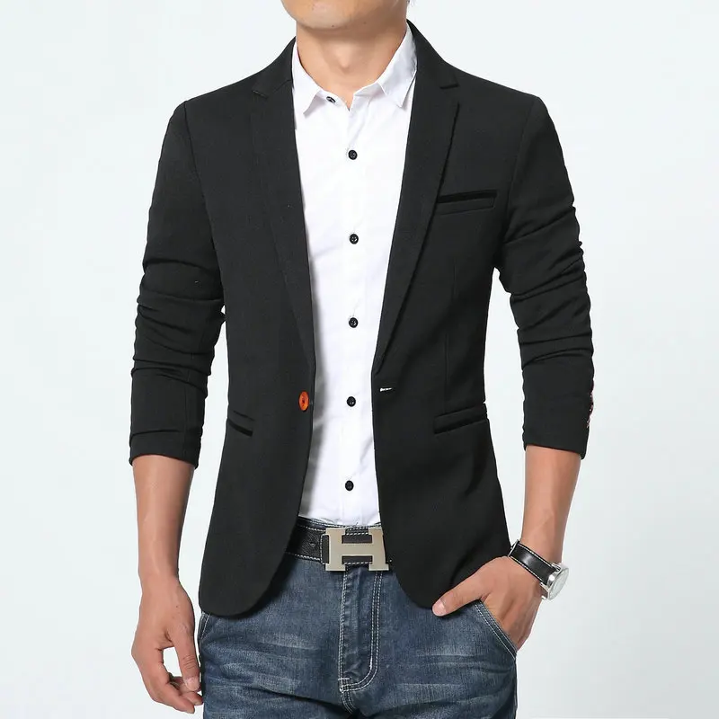 4 Colors Hight Quality Mens blazers Jacket New Arrivals 2015 3XL 4XL 5XL 6XL Masculino One Button 4 Colors Hight Quality Mens blazers Jacket New Arrivals 2015 3XL 4XL 5XL 6XL Masculino One Button