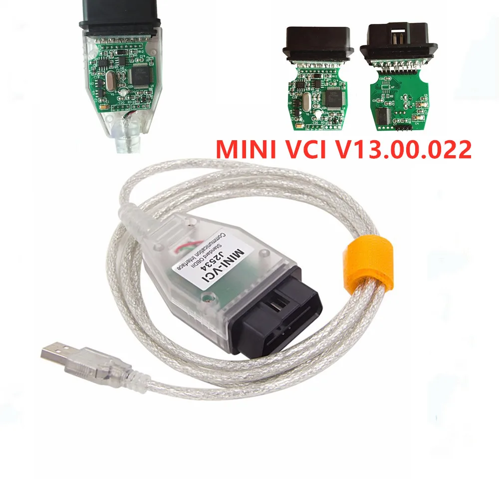 MINI VCI USB Interface OBD2 Diagnostics Cable For TOYOTA//LEXUS TIS Techstream