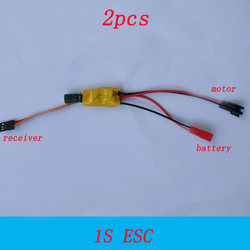 

2pcs 1S 2S 3S Dual Way ESC 2A 5A Brushed Bidirectional Speed Controller for RC DIY Mini Tanks/Cars/Model Boats Controlling Part