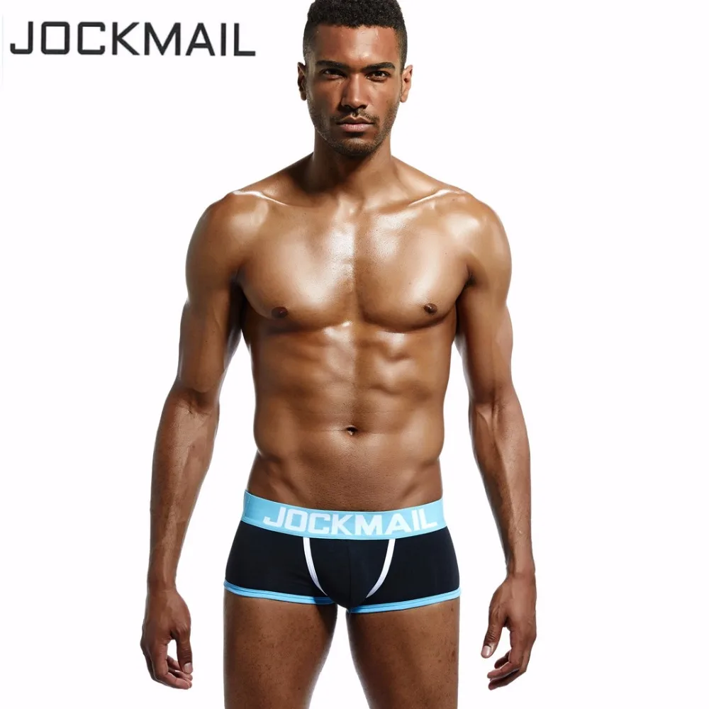 JOCKMAIL, фирменное Мужское нижнее белье с открытой спиной, бандаж, сексуальные трусики без нижней части, мужские боксеры, шорты, хлопок, открытая спина, Гей Нижнее белье