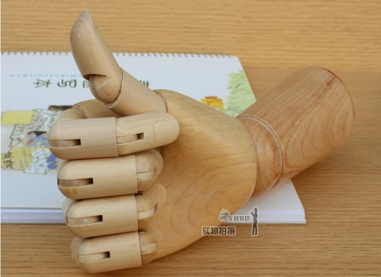 Верхний уровень деревянный шарнирный манекен руки левый и правый набор, деревянная ручная модель, модель ручной работы, скульптура ручной работы модный