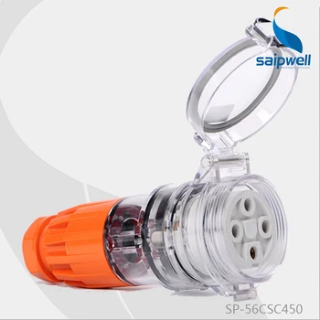 

IP66 250V 50A 4P Saip/Saipwell High Quality International Coupler /Australian Industrial Power Socket(SP-56CSC450)