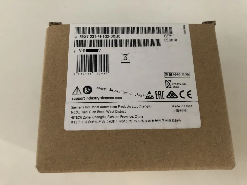 Оригинальный аналоговый вход SIMATIC S7 1200 SM 1231 модуль 6ES7231 4HF32 0XB0 6es7231 4hf32 0xb0 Модуль 12