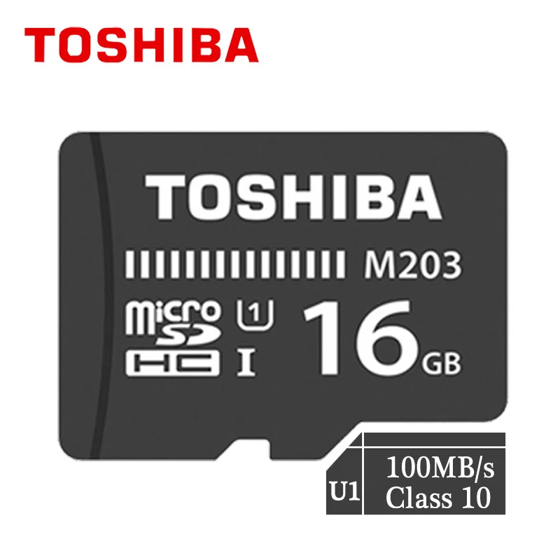 TOSHIBA M203 слот для карт памяти, 16 ГБ, 32 ГБ, 64 ГБ, 128 ГБ SDHC/SDXCMicro sd-карты макс. 100 МБ/с. Class10 Micro SD TF карт оригинальный продукт