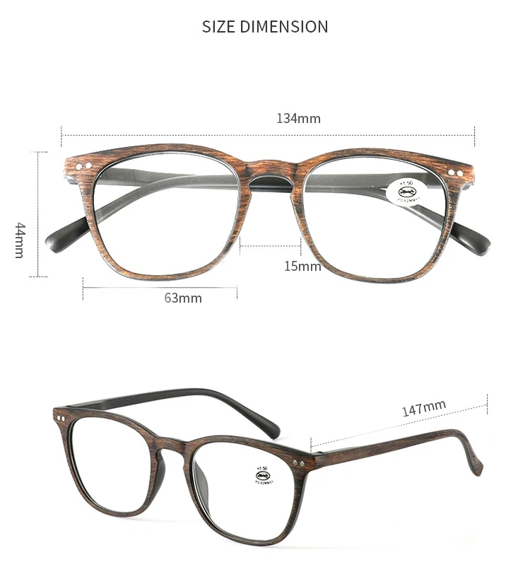 Logorela YK6184 очки для чтения, очки для зрения, оптическая оправа с опциональными цветами, диапазон градусов от+ 1,00~+ 4,00