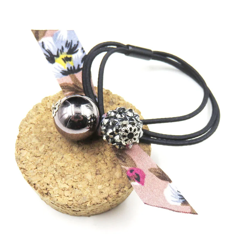 1PCS Creative Webbing Knotted Balls Elastic Hair Bands For Girls Bohemian Scrunchy Fashion Kids Accessories Women 2018 |