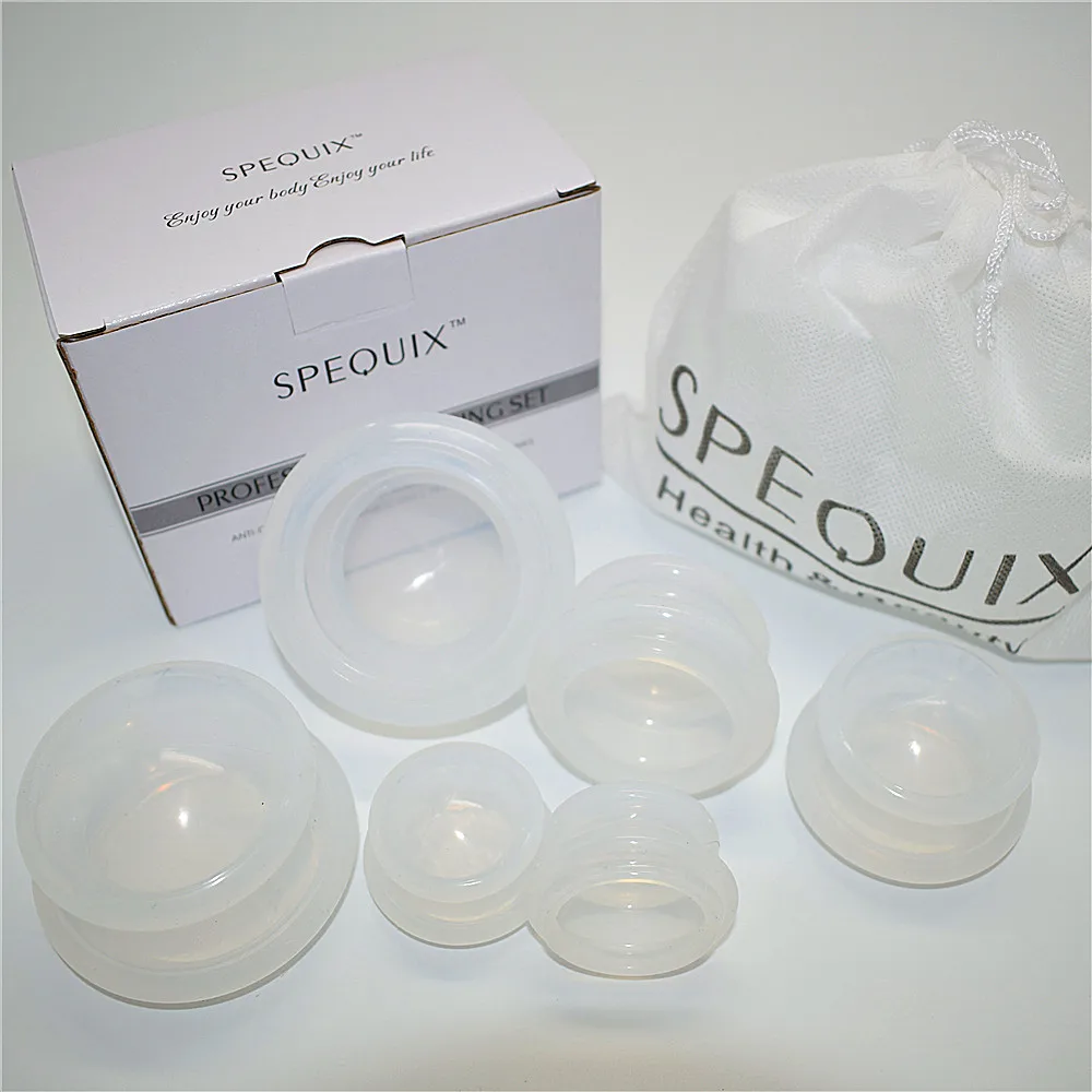 Professional Silicone Cupping Therapy Set Anti Slip Silicone Massage
