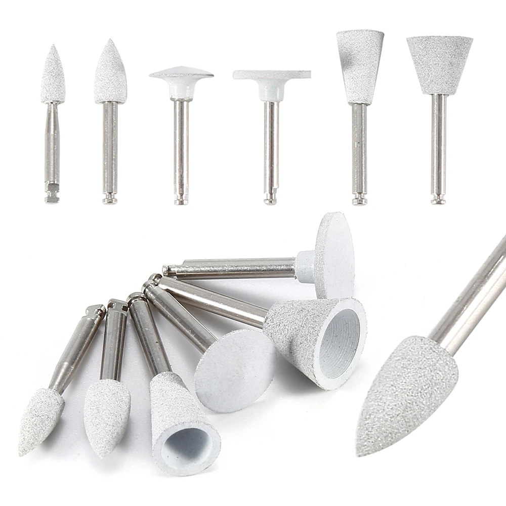 

5Pcs Rubber Silicon Polisher Grinding Multi Head with Bending Machine Shank Teeth Whitening Polishing Remove Stain Grinding Tool