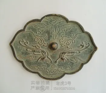 

Rare Distinctive Tang Dynasty bronze mirror, Carved fairy,Large Size,Free shipping