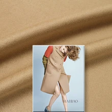 На заказ Новая кашемировая шерстяная ткань нежная хаки 80% шерсть содержание весна и осень односторонняя шерсть пальто ткань