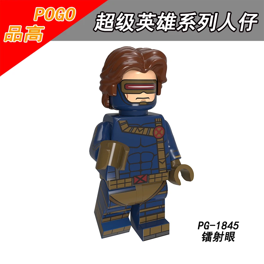 

Single Sale PG1845 POGO Superhero Anti-Venom Wonder Woman Cable Captain America Cyclops Pepper Potts Aquaman Spider-Man