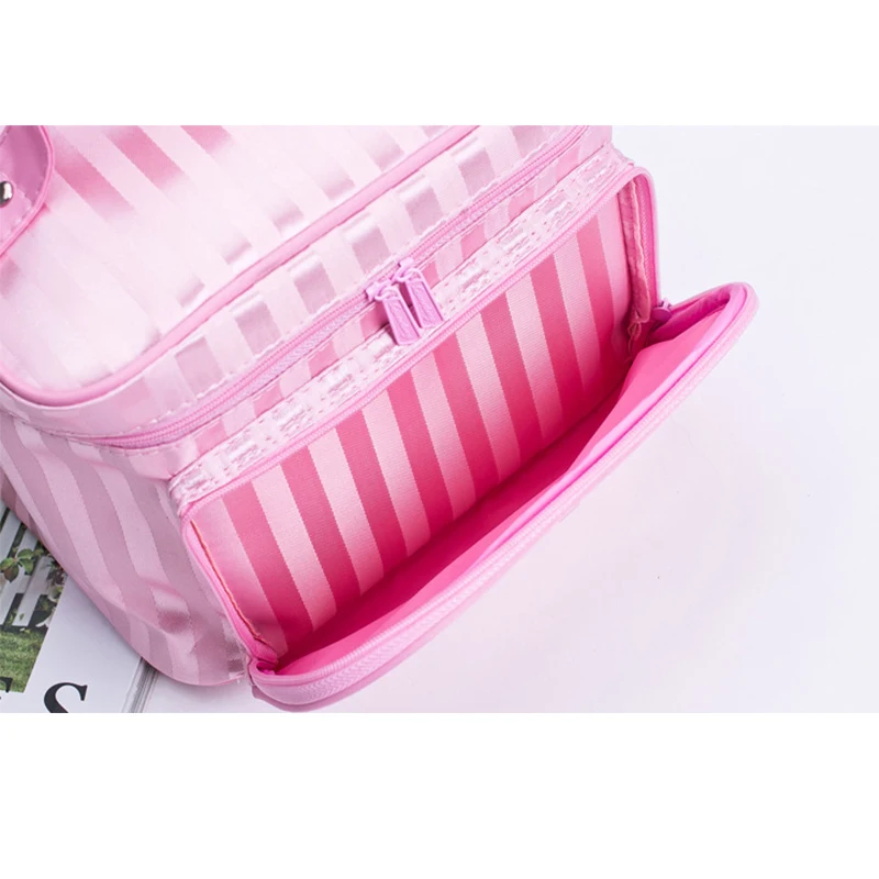 lattice Big Cosmetic Bag Women Stripe Waterproof Professional Toiletry Kit Wash Necessaire Travel Organizer Make up Box SZL61 4