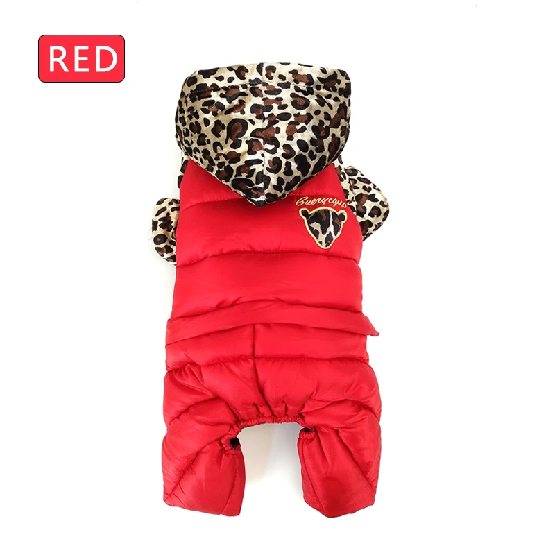 PETASIA Leopard Print Winter Dog Clothes 304