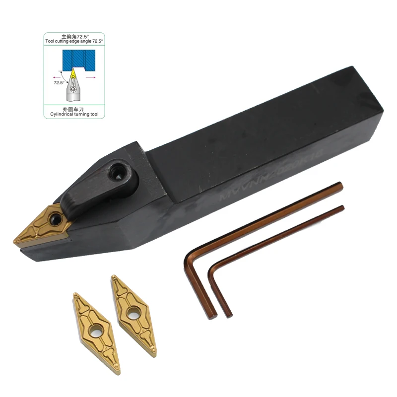 

MVVNN2020K16 MVVNN 2020K16 Metal Lathe Cutting Tools Alloy steel Lathe Machine CNC External Turning Tool Holder M-Type