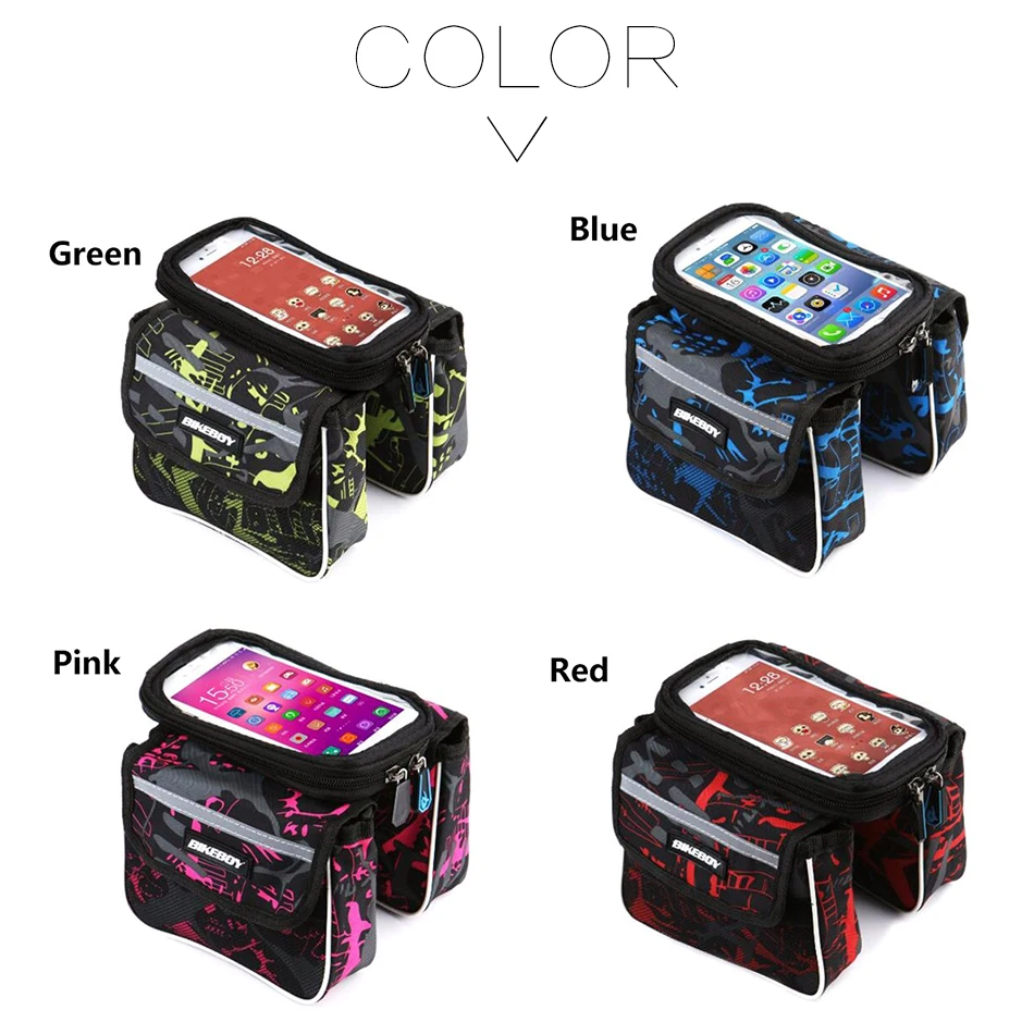 Cheap BIKEBOY Bicycle Cell phone Bag E Bike MTB Road Bike Front Frame Tube Bags For 5.7inch Cellphone Touch Screen Cycling Bags J16 2 Cheap BIKEBOY Bicycle Cell phone Bag E Bike MTB Road Bike Front Frame Tube Bags For 5.7inch Cellphone Touch Screen Cycling Bags J16 2