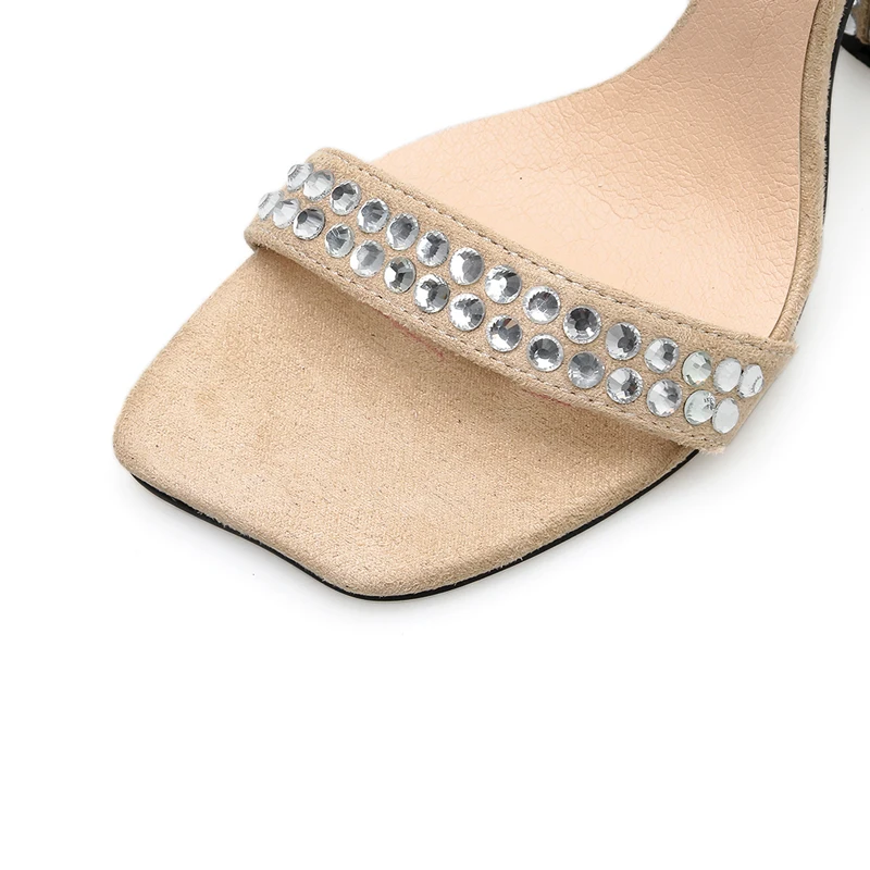 Las Cruz Zapatos Oficina Cm Fiesta Talón 10 Hebilla De Mujeres Vestido Damas Alto Imitación Sexy Sandalias Moda Tacón Diamante xSxg8R6w