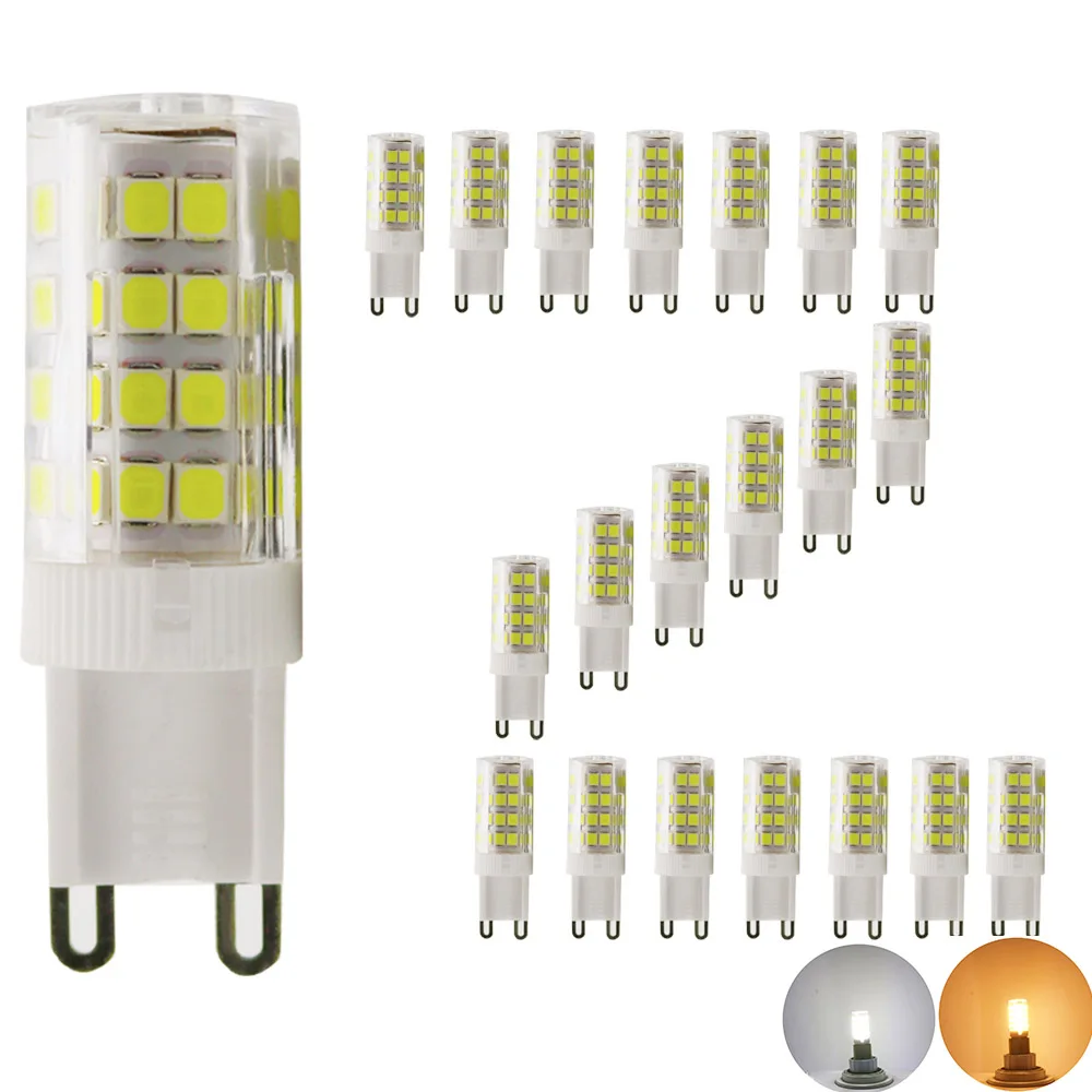 

20pcs/lot LED G9 Lamp AC 220V G9 LED Bulb SMD2835 51LEDs Lampada LED 360 degrees Replace Halogen Bulb
