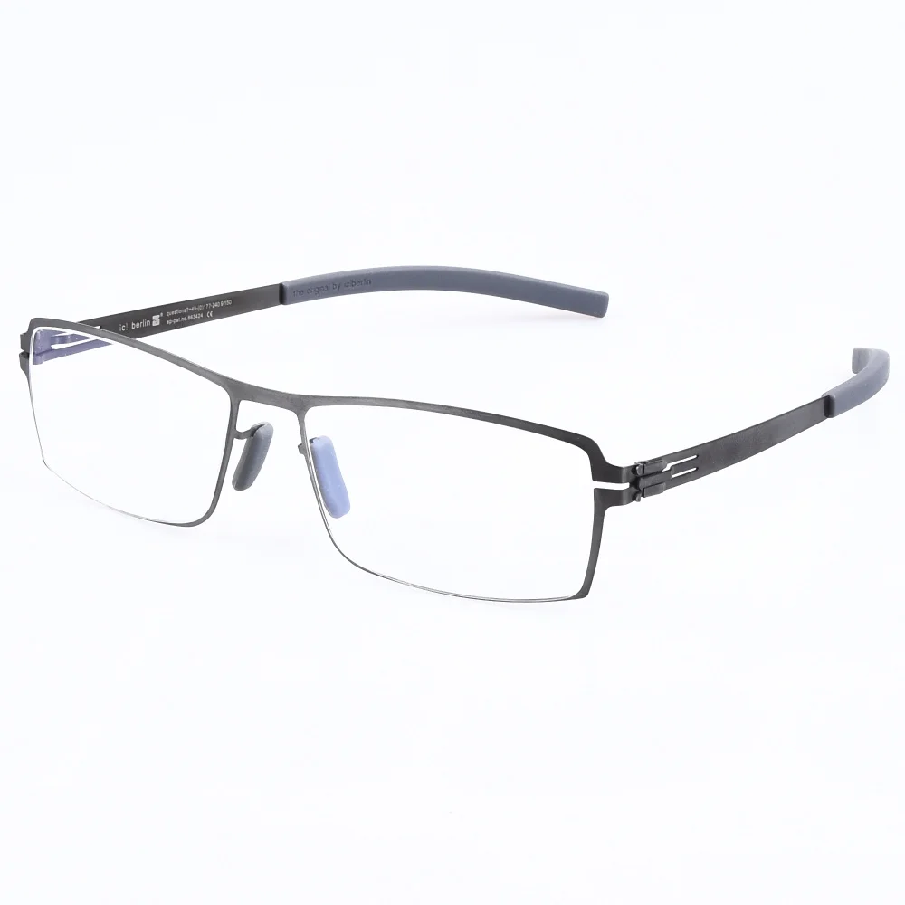 Large frame type Stainless Steel glasses frame for men lightweight