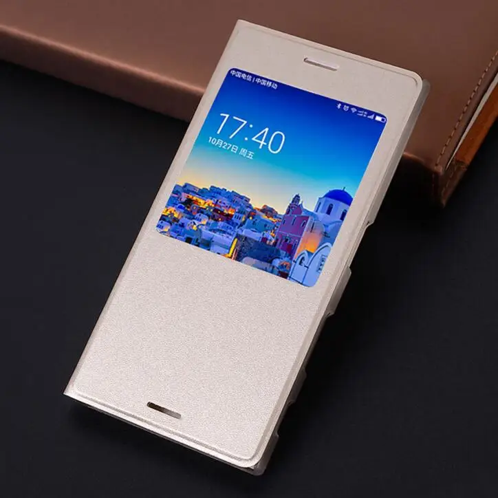 

FGHGF for Sony Xperia XZ Premium XZ Plus Flip Case PU Leather Front Back Full Cover Sony XZS Window View Case Phone Capa