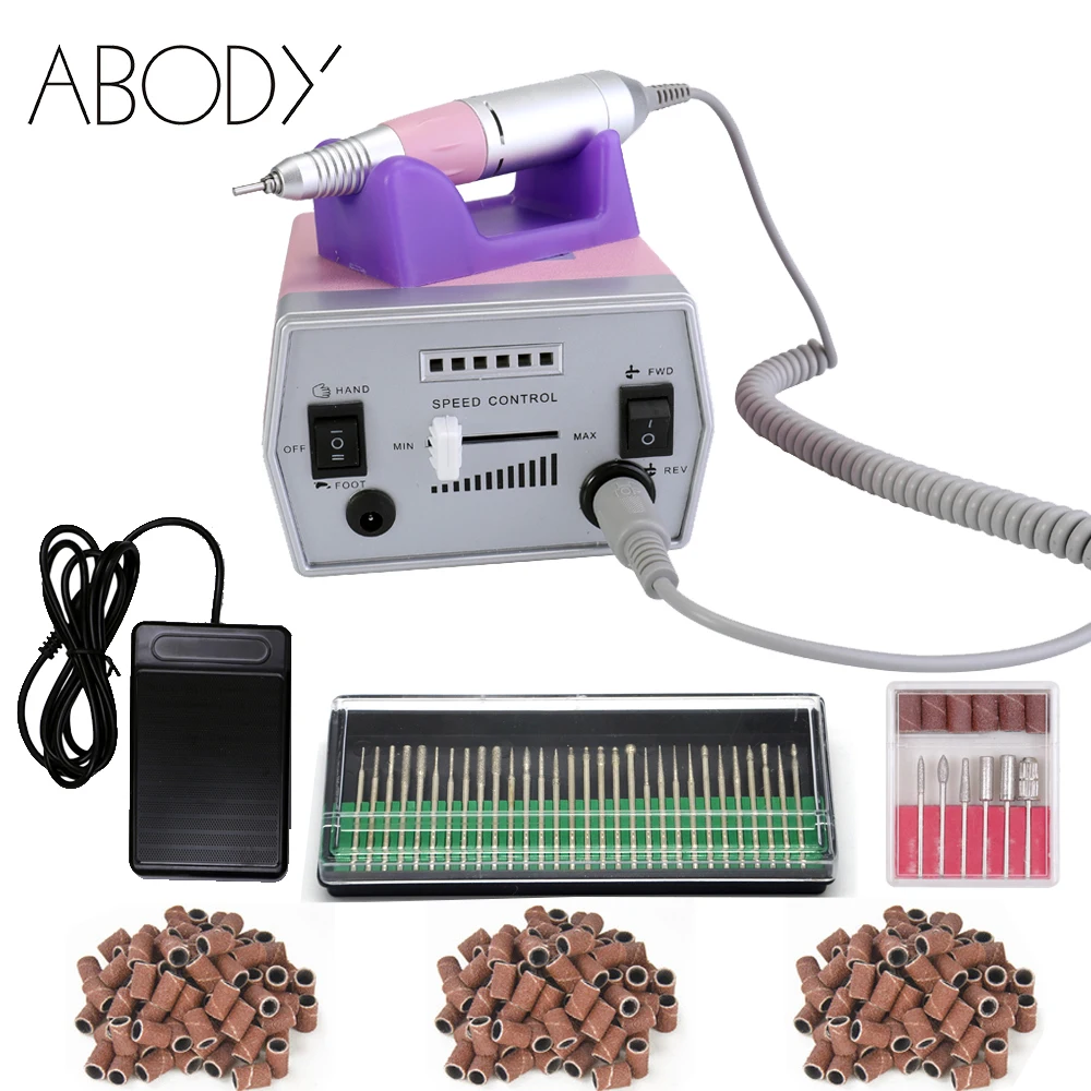

30000RPM Electric Nail Drill Machine Manicure Nails Polish Remover Tools Set kit Mill Cutter All For Art Bits Pedicure Files Gel