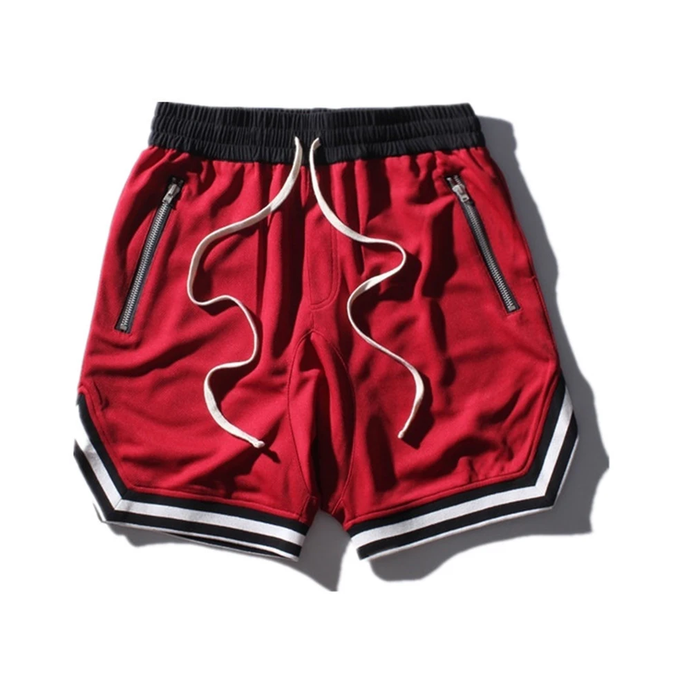 Повседневные мужские шорты со шнуровкой для баскетбола, пляжа, бега, шнурка, спортивные шорты для спортзала, бесшовные, дышащие, свободные, летние шорты