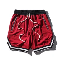 Повседневные мужские шорты со шнуровкой для баскетбола, пляжа, бега, шнурка, спортивные шорты для спортзала, бесшовные, дышащие, свободные, летние шорты