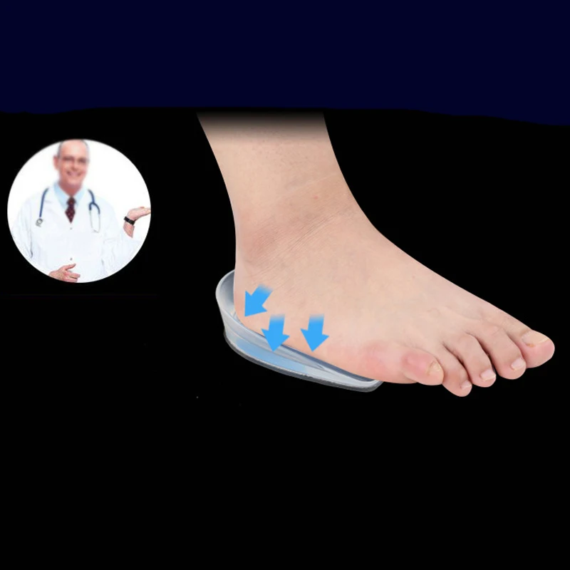 1 пара силиконовые стельки для обуви с защитой от боли в ступнях|health care|insoles spurfoot