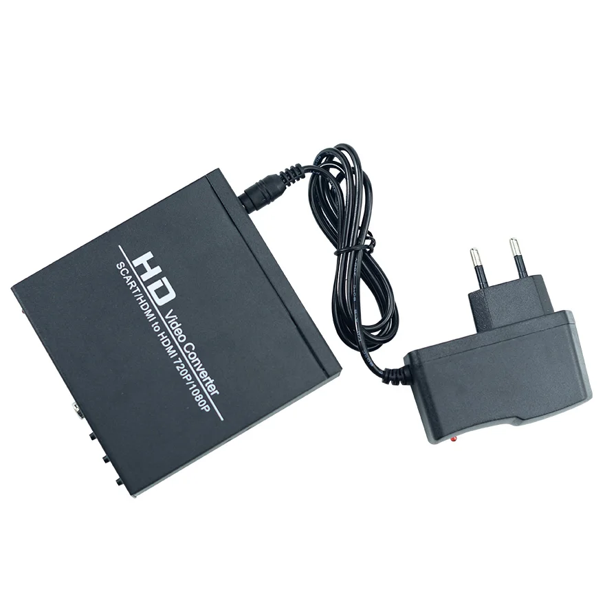 1080P SCART to HDMI Upscaler Video Audio Converter HDTV EU Plug NTSC Signal HD font b