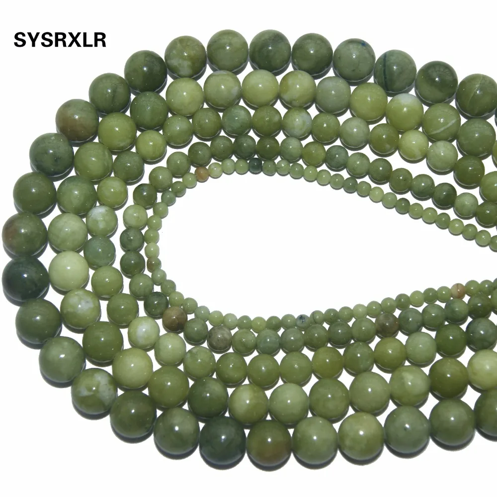 Silver simulated 4MM GREEN CATS EYE BEADED NECKLACE