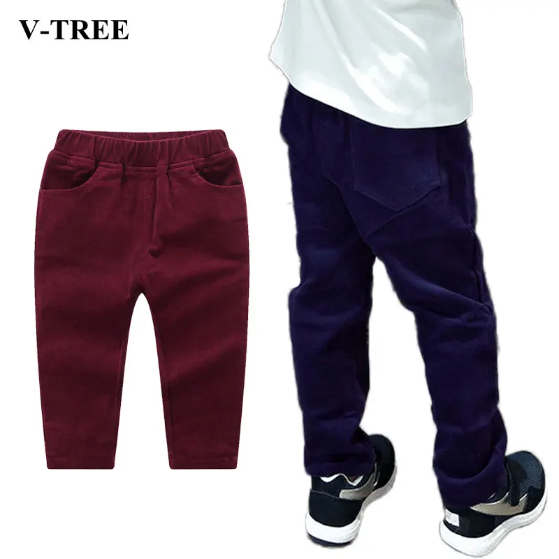 

Winter Boys Pants Corduroy Boys Casual Trousers Thicken Jeans For Boy Warm Kids Trausers 2-8T Baby Sport Pants Clothing