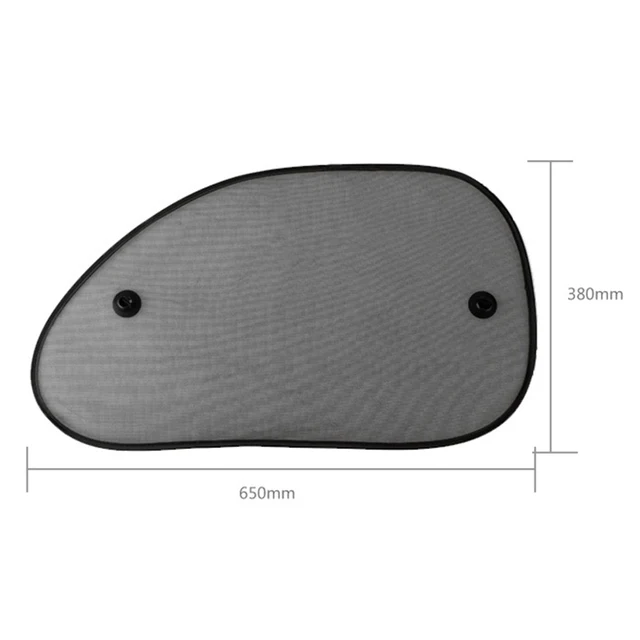 2Pcs 66*38CM Car Window Sunshade Curtain Side Rear Window Mesh Car Cover Visor Shield Car Window Foils P12