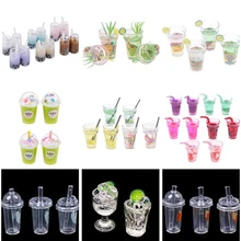 1/2/3 шт./лот мини лимон стакана воды Кукольный дом аксессуары чашки игрушка небольшое украшение Подарки Наборы игрушечной мебели 1:12 кукольный домик миниатюра