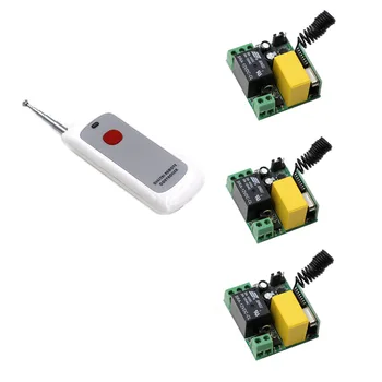 

AC 220V Wireless Remote Control Switch Radio Light Switch 10A 1 CH Relay Wireless Receiver Module One Button Transmitter
