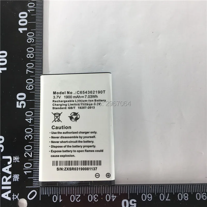 

For BLU C654362190T battery 1900mAh Mobile phone battery Long standby time High capacit Test normal use before shipment