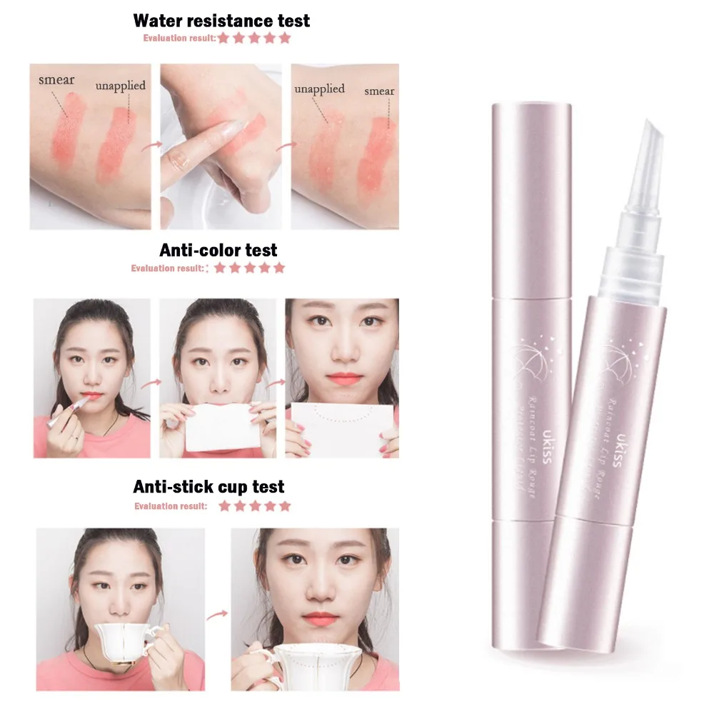 

Lipstick Raincoat Non-Decolorization Non-stick Cup Anti-fading Makeup Raincoat Transparent Waterproof Perspiration Fixed makeup