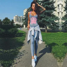 Набор брюк для йоги с буквенным принтом, фитнес-плотно облегающий спортивный костюм без рукавов, тонкий эластичный лоскутный спортивный костюм для женщин с капюшоном