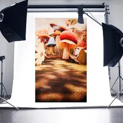 OOTDTY Новый 2017 3x5ft гриб мультфильм Детские фотографии фоны винил фотостудия фонов