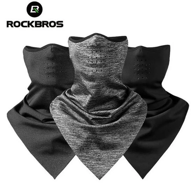 

ROCKBROS Men Women Winter Warm Cycling Cycle Sports Bicycle Bike Running Skiing Fleece Windproof Bandana Thermal Mask Caps