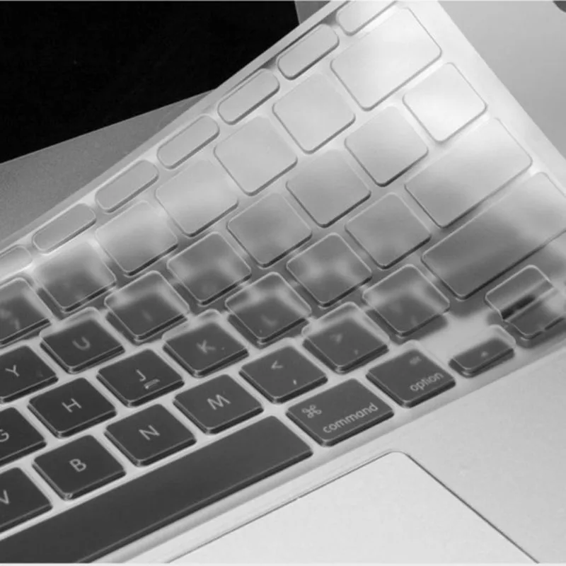 Прозрачная силиконовая защитная крышка для клавиатуры MacBook Air Pro retina