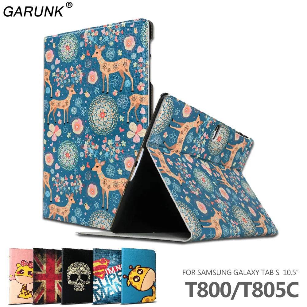 Чехол для Samsung Galaxy Tab S T800 T805 10 5 дюйма модный красивый кожаный чехол с откидной