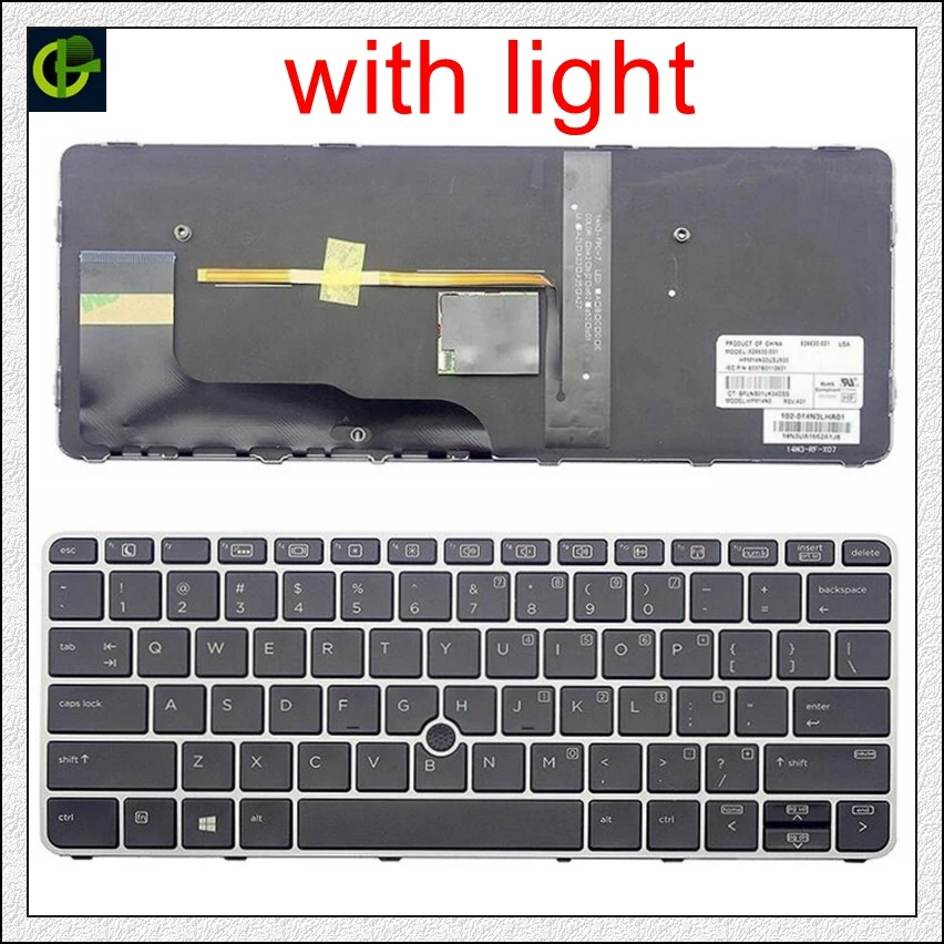 Клавиатура с подсветкой для hp Elitebook 725 G3 828 820 g3 ноутбука США 813302-B71 826631-B71 V151426AK1