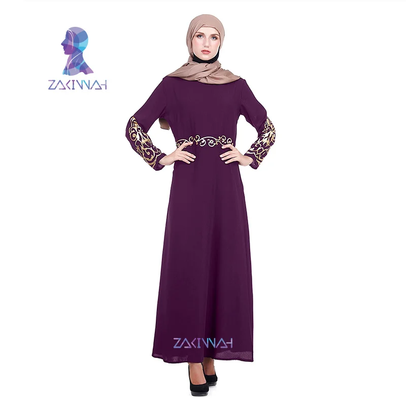 Женское длинное платье ZK004 Zakiyyah мусульманское на Ближнем Востоке