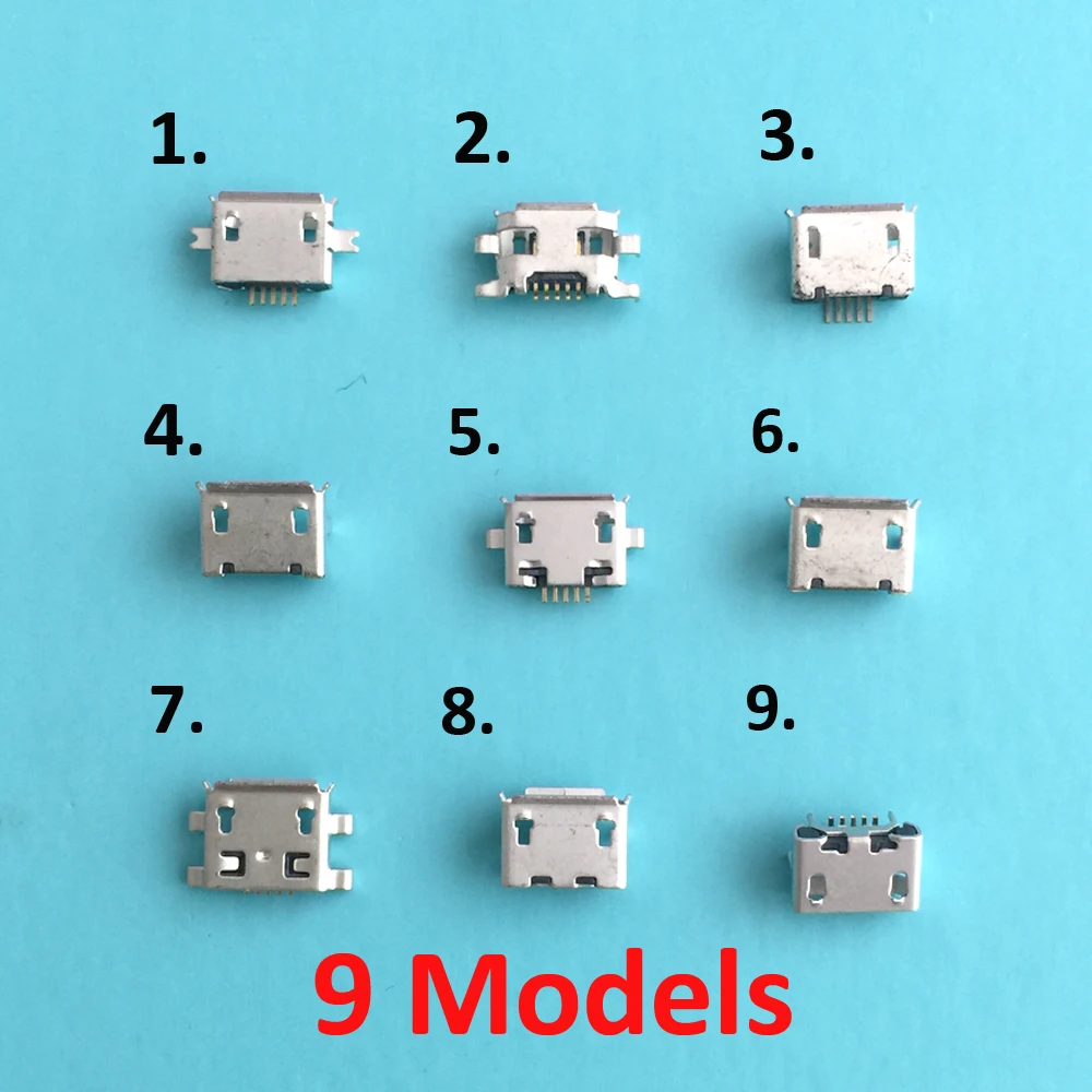 100pcs Micro USB 5pin Charger Charging port Jack Connector Port Dock