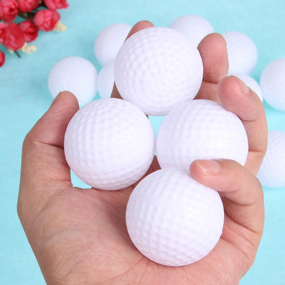 12pcs/lot Golf Balls Plastic Hollow Out Sports Training Tennis White Round Practice Golf Balls Accessories